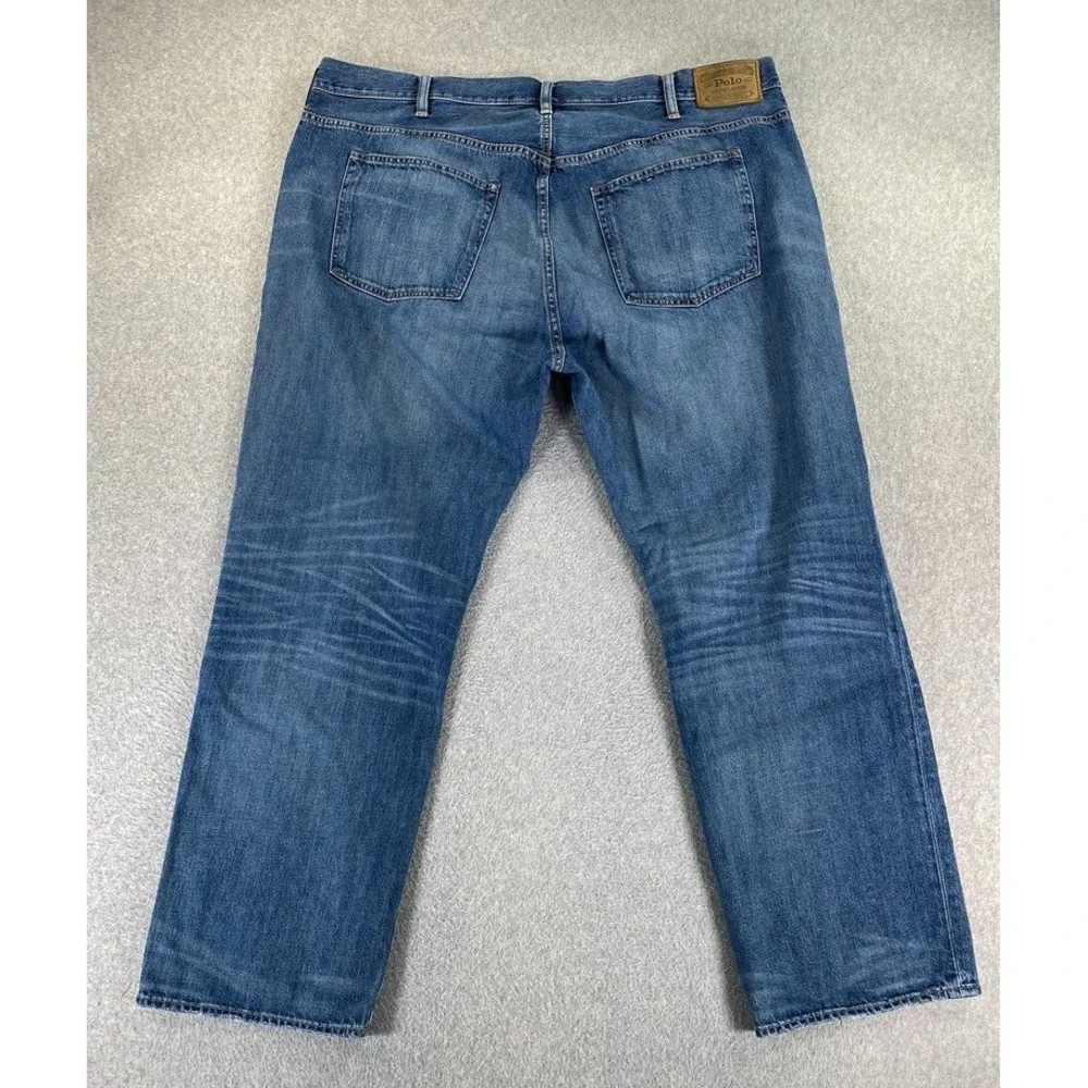 Polo Ralph Lauren Men's Blue Size 44Bx30 Hampton Relaxed Straight Jeans‎ Preppy